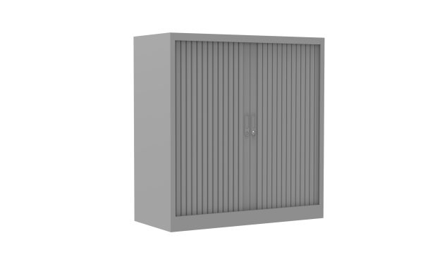 Roldeurkast H105 x B100 kleur aluminium